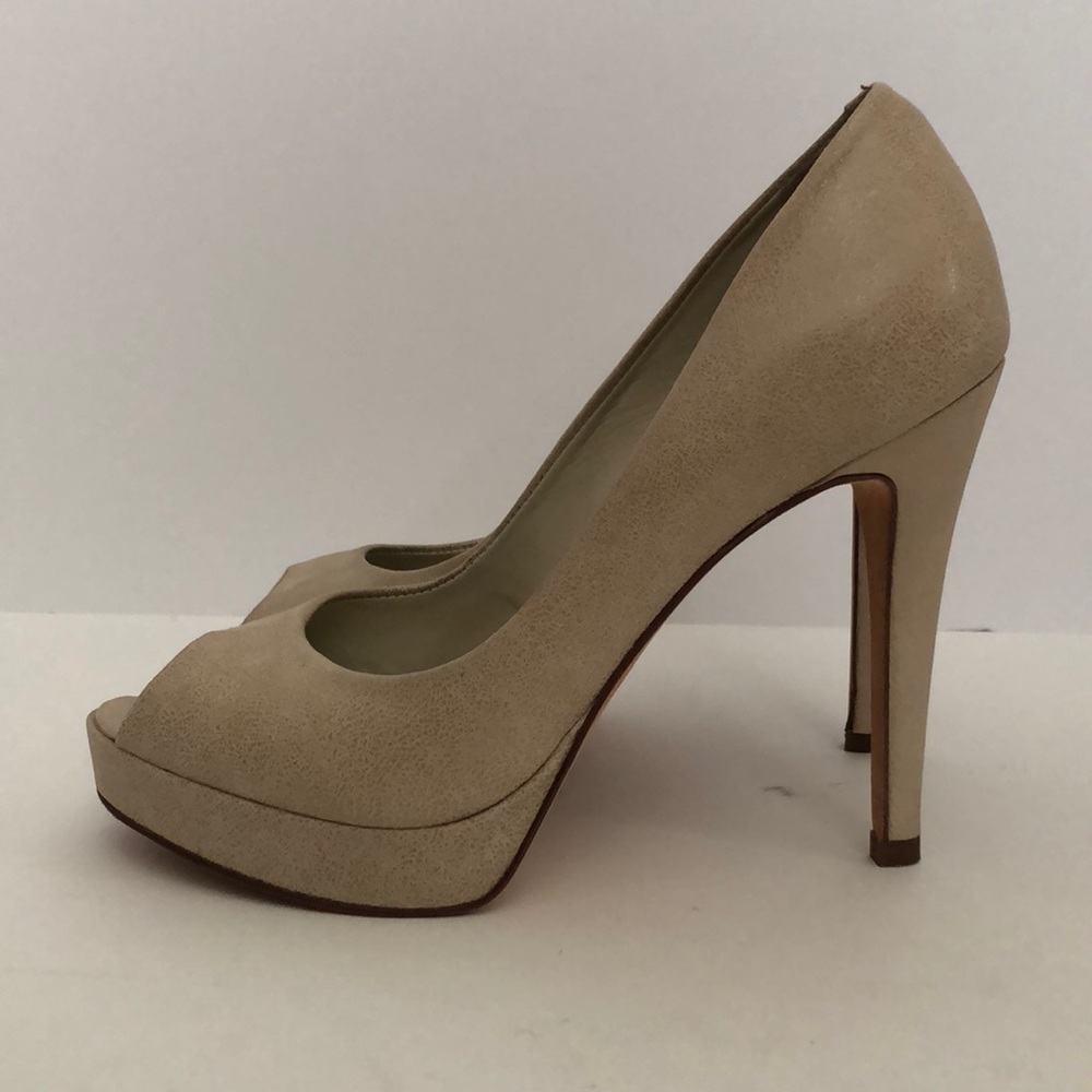Aldo Tan Peep Toe Heels
